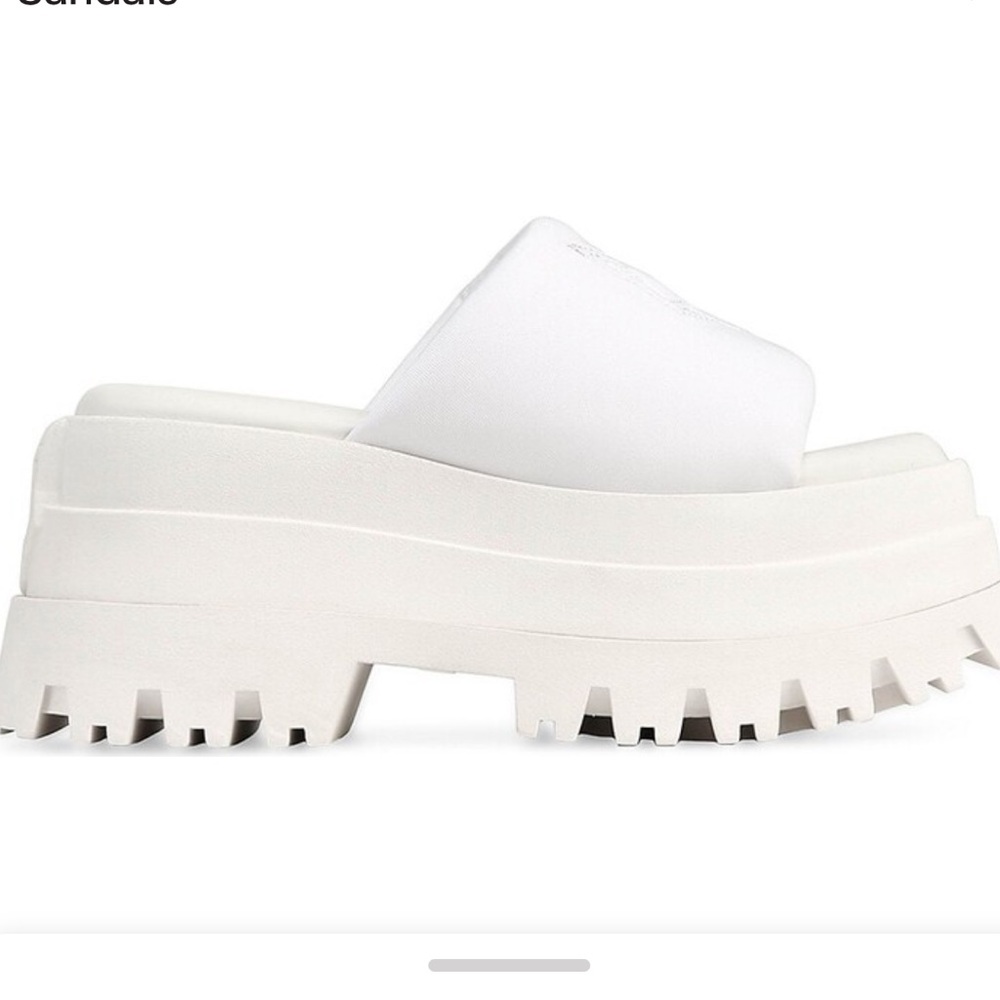NAKED WOLFE Delicious Sandals Platform Shoes in White NEW - Picture 6 of 16